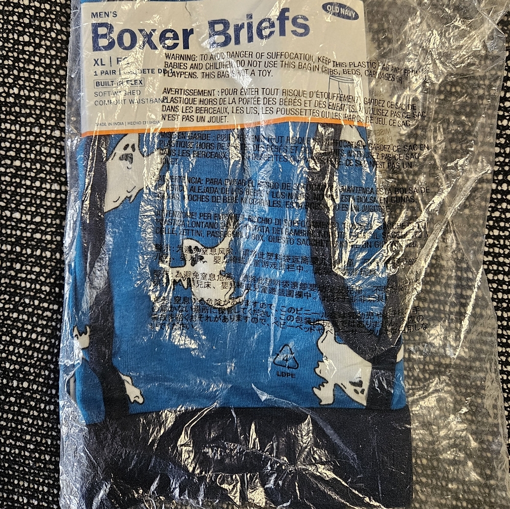 Old Navy Blue and Black Men's Boxer Briefs